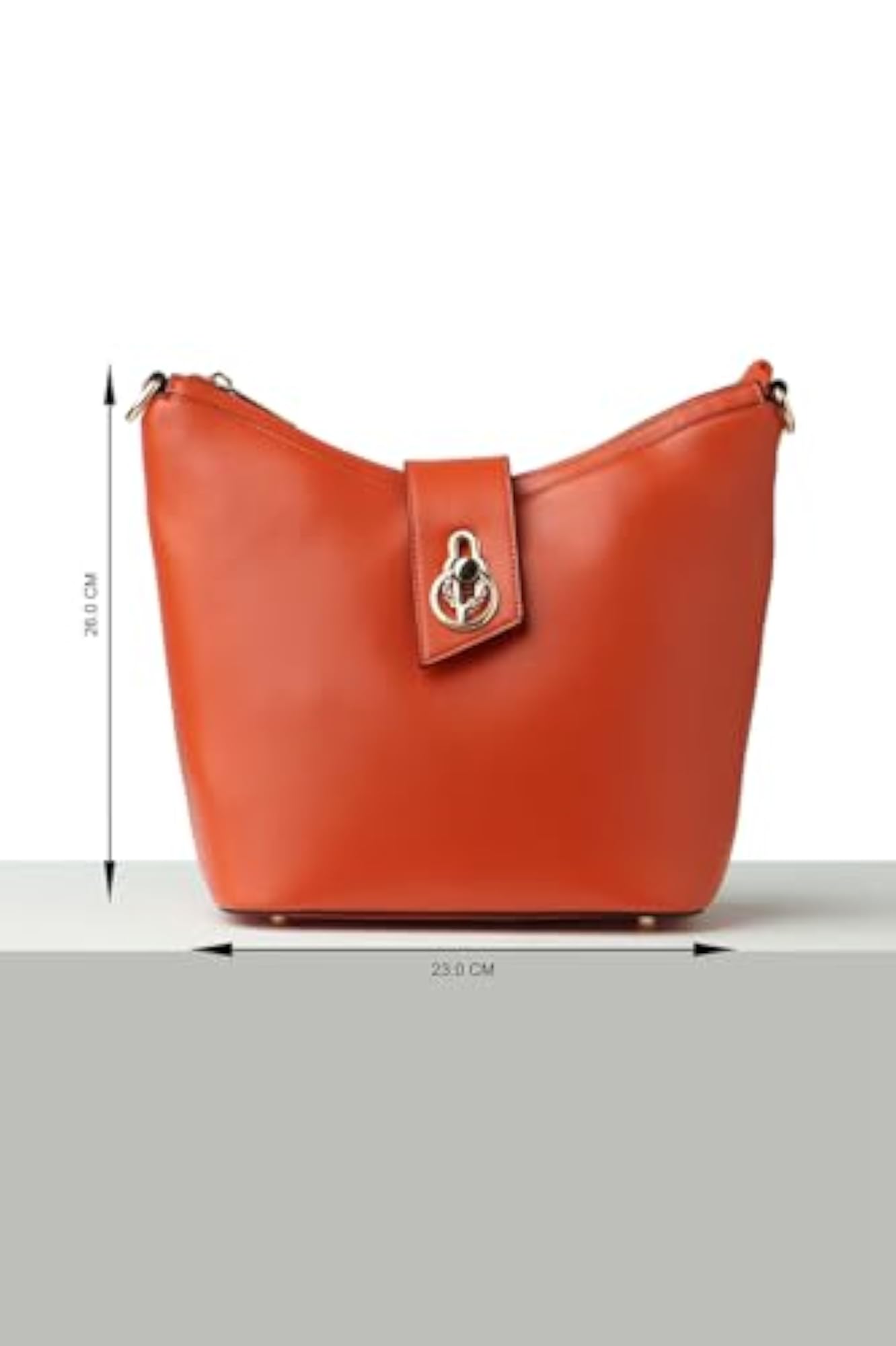 Women Orange Casual Sling Bag